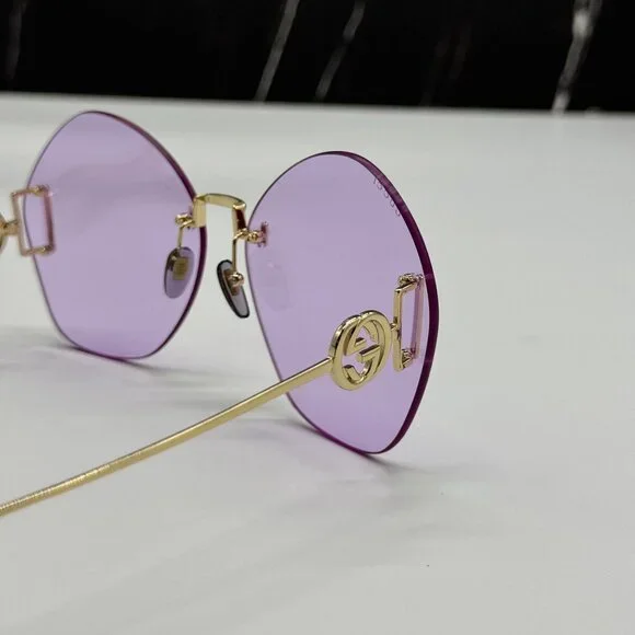 NEW GUCCI GG1203S 001 WITH GOLD CHAIN GUCCI SUNGLASSES